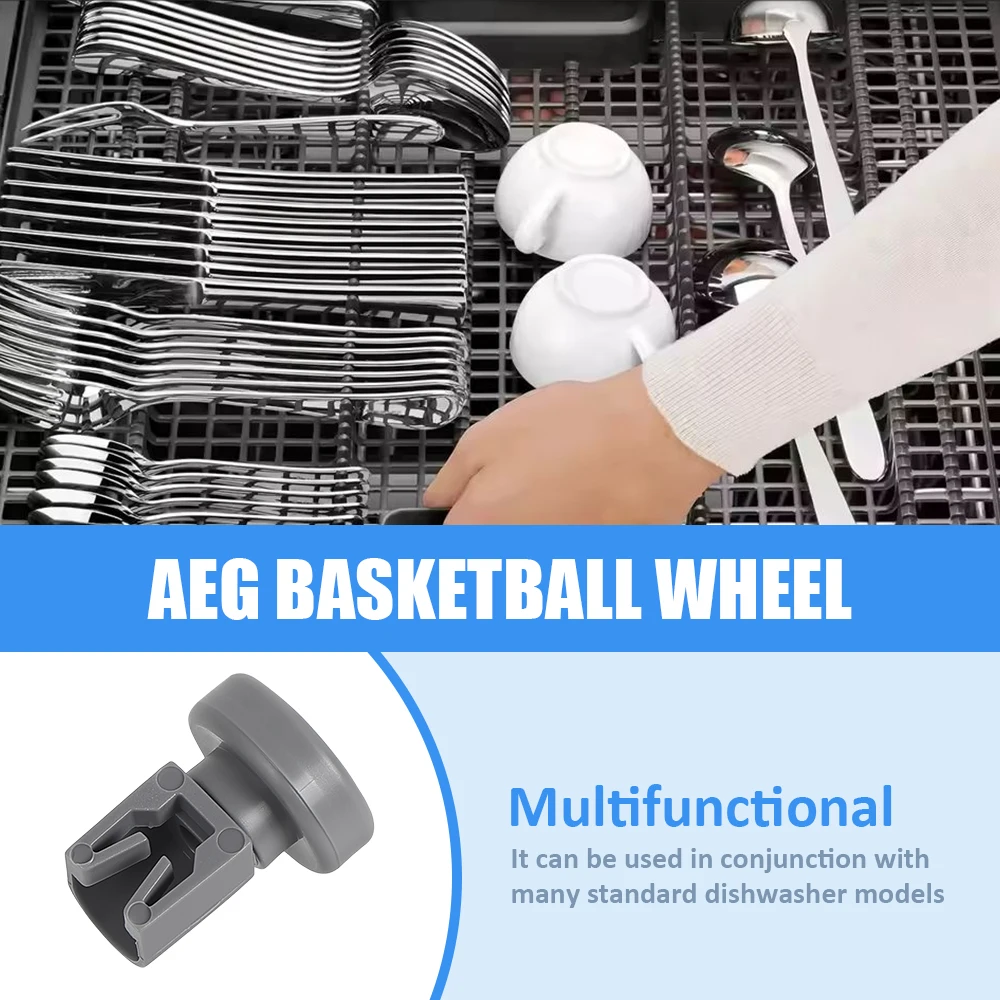 4 قطعة عجلة سلة غسالة الصحون العلوي لـ Aeg لإلكترولوكس/المفضل لـ Privileg/Zanussi غسالة الأطباق سلة مجموعات العجلات العلوية أجزاء