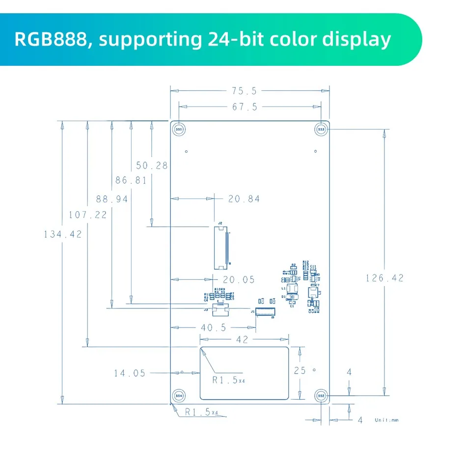 5.5 Inch 1920X1080 MIPI Interface 5-point Touch Color Depth 24-bit RGB888 Display HDMI Screen TFT LCD Modules for SBC Computer