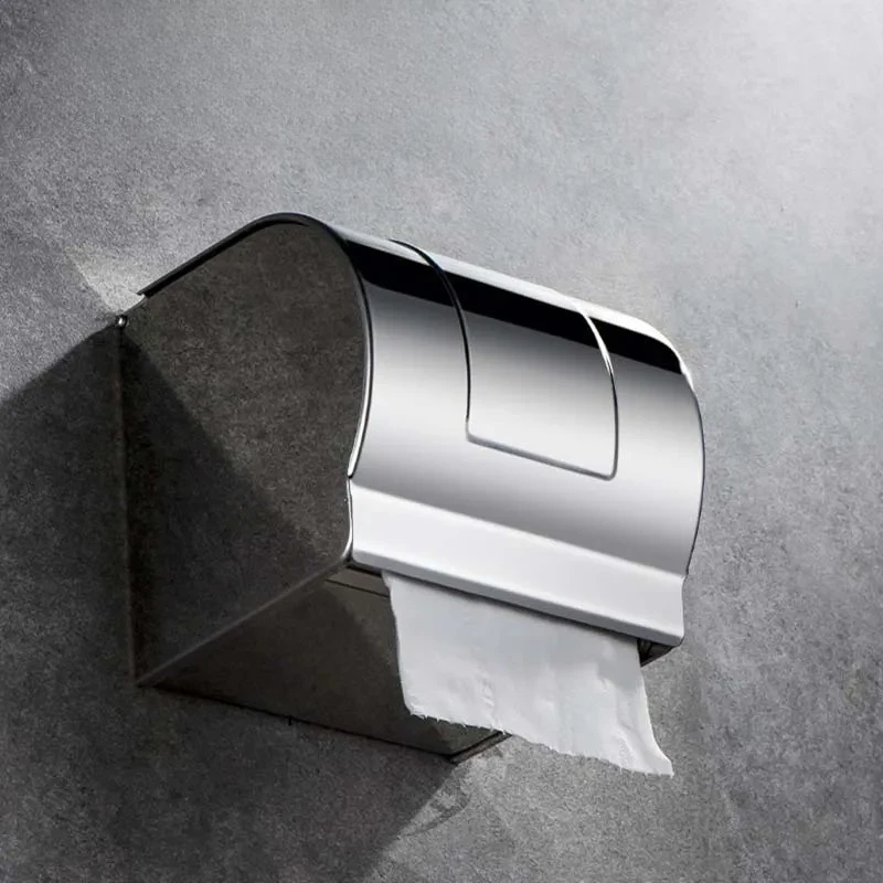 

Stainless Steel Gold Tissue Holder Box 1PC Toilet Paper Holder New Creative Toilet Waterproof Tissue Holder Bathroom Accessories