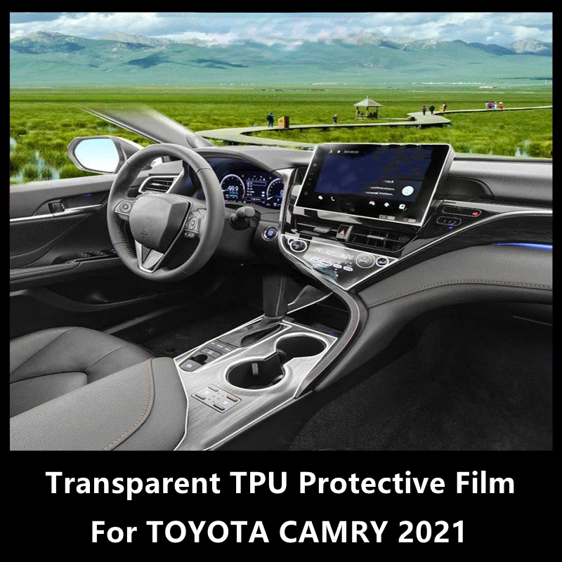 

Для TOYOTA CAMRY 2021 внутренняя центральная консоль автомобиля прозрачная фотопленка для ремонта от царапин аксессуары для ремонта