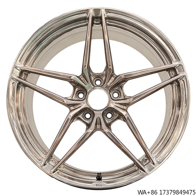 20-21 بوصة قسط مصقول البرونزية سبائك الألومنيوم محور عجلات مزورة 5*120 تصميم متعدد المتحدث 35 مللي متر ET لسيارات الركاب جديد #1