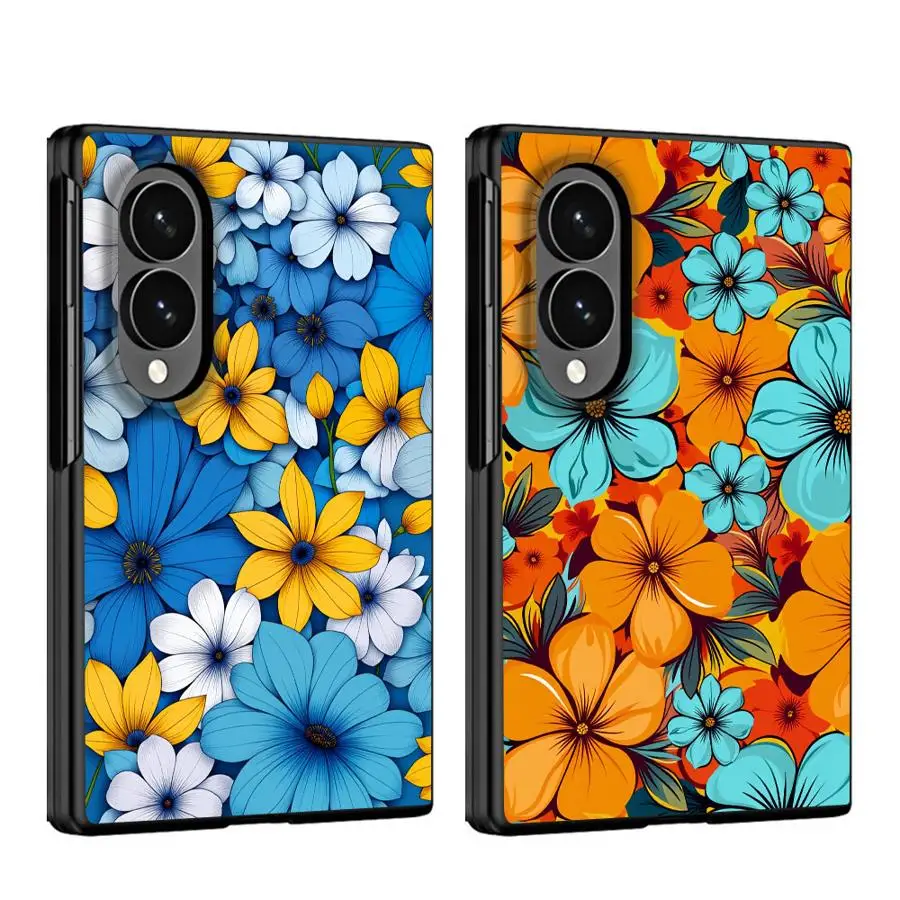 Phone Case for Samsung Galaxy ZFold Wide ZFold8 Z Fold 8 Z Fold8 Wide Cover Capa Fashion Beautiful Flowers