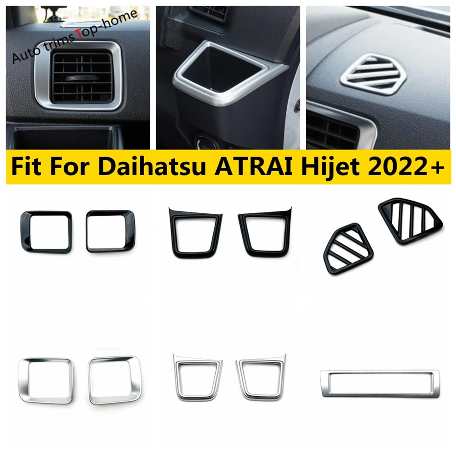 Dashboard Side Storage Box / Air Conditioning Vent Outlet Cover Trim For Daihatsu ATRAI Hijet 2022 2023 Decoration Accessories