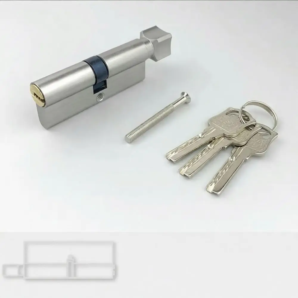 Replacement Lock Cylinder Small 70 Universal Interior Door Core Solid Brass Security Mechanism Bedroom Wooden Door Hardware