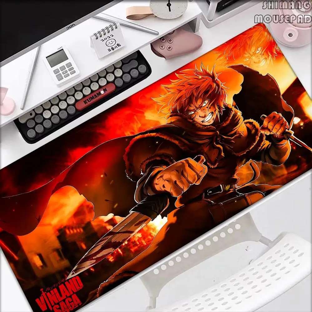 

XXL Large Mouse pad Rug V-Vinland Saga 90x40cm carpet MousePad E-sports Gaming Keyboard PC Accessories Computer Expand Desk Mats