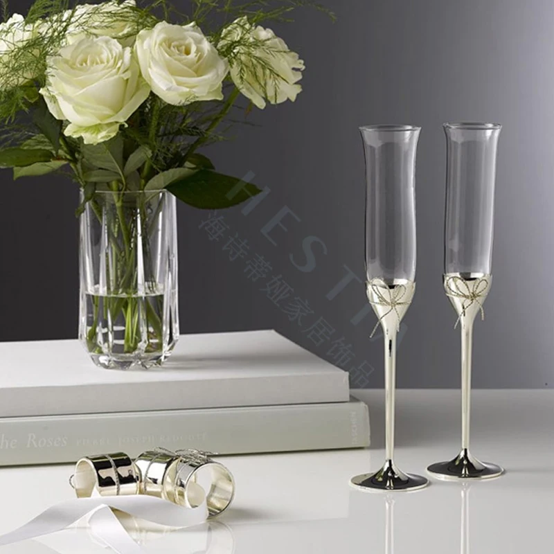 2pcs Luxury Lead-free Crystal Glass Cocktail Glass Stemware Champagne Cup Wine Glasses Bar Hotel Party Wedding Drinking Ware