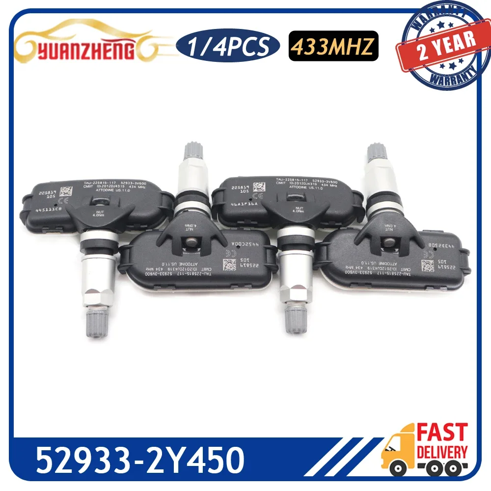 Автомобильный датчик TPMS для Hyundai Ix35 [LM] Kia Sportage 2015 датчик контроля давления в шинах 52933-3V100 52933-2Y450 433 МГц
