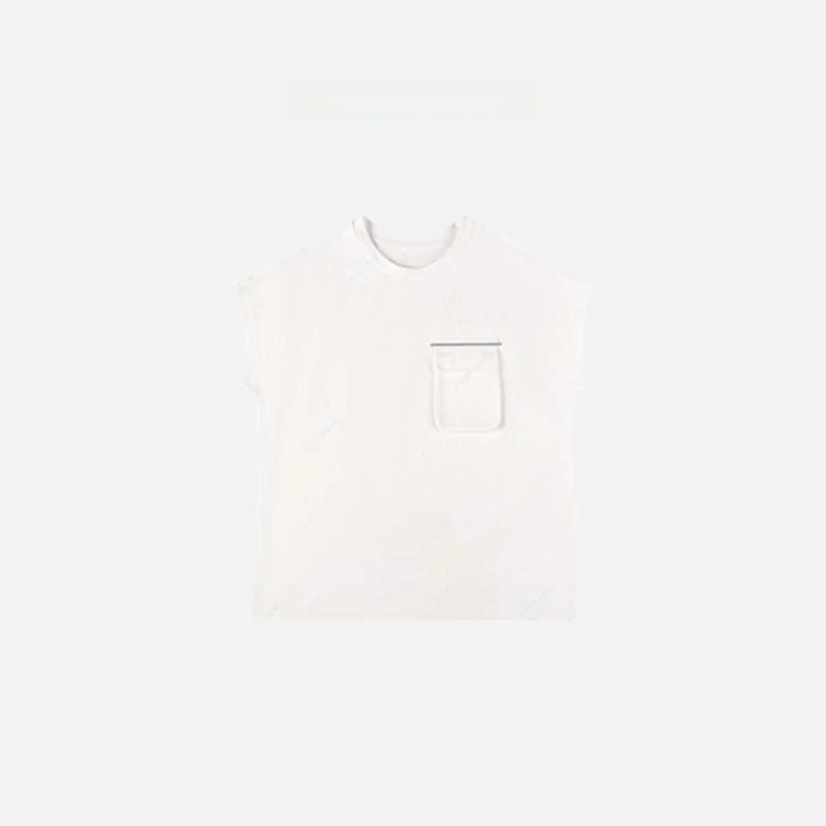 

Футболка женская ZONE 2023 New ort Sve T-irt Commuter Sle ket Decoration Top round Ne Regular Length Summer Faion Ladies Tee