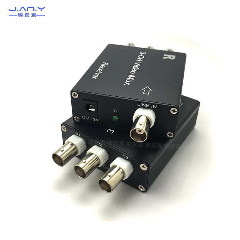 3-channel video multiplexer Multi-channel signal multiplexer 1-channel RS485 control coaxial cable overlay transmitter