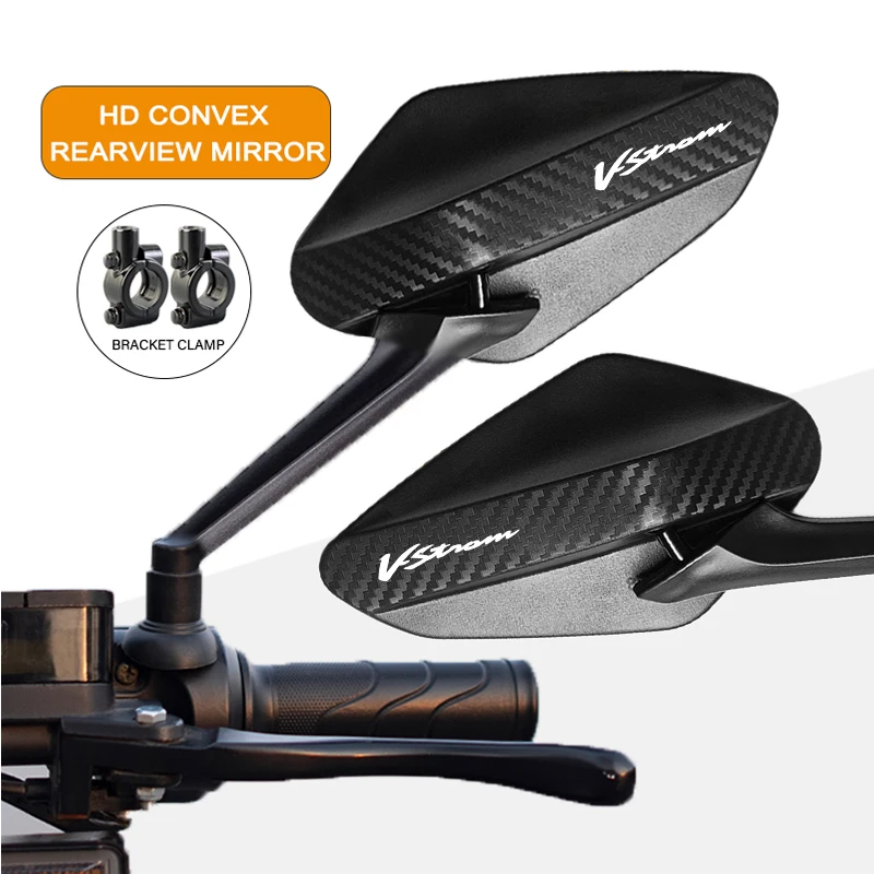 

Easy Installation Carbon Fiber Motorcycle Rearview Mirror For SUZUKI V-Strom V Strom DL650 DL 650 XT VStrom Wide View
