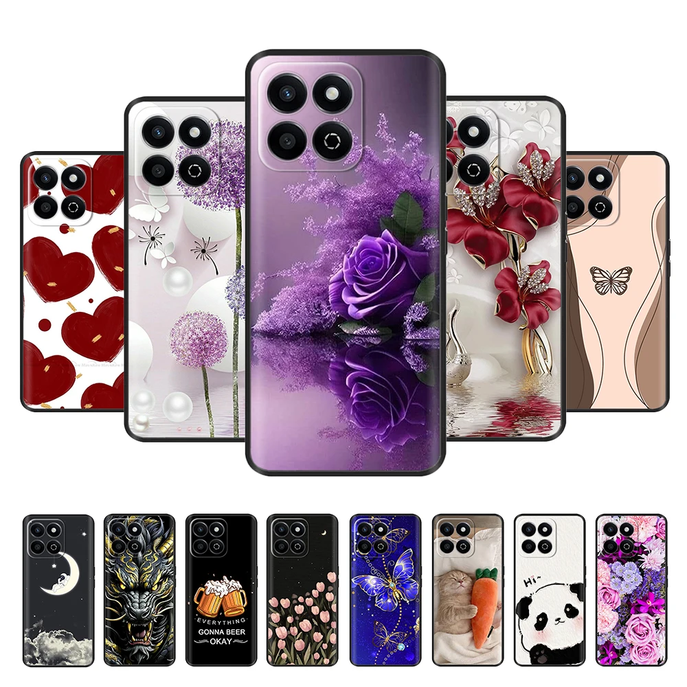 For Honor 200 Smart 5G Case Soft Liquid Silicone Phone Shell On for Honor X7C Honor200 Smart 200Smart Cover Lightweight Cases