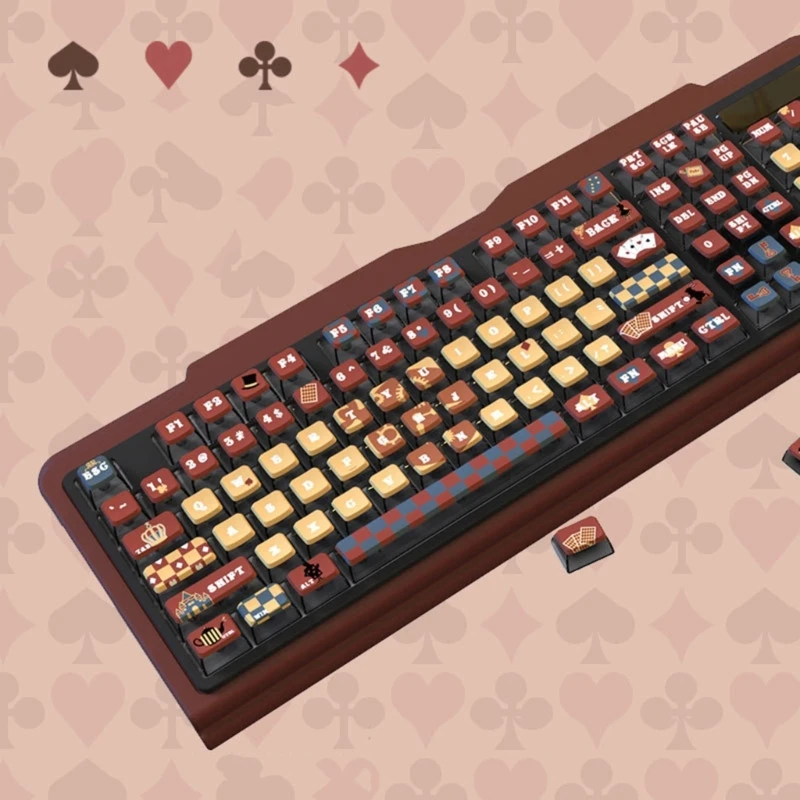 ASA Height Keycaps voor mechanische toetsenborden met 116 toetsen ASA Height Keycap Verbeterde typervaring