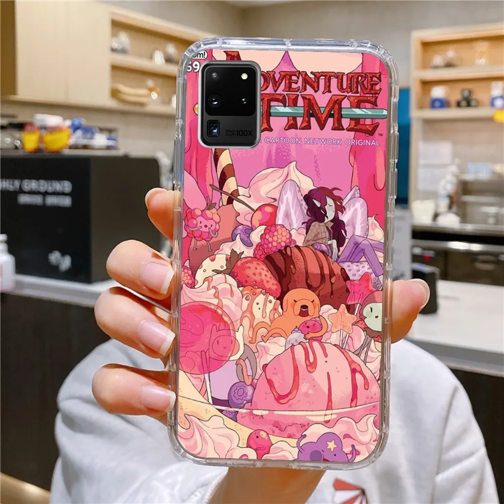 A-Adventure Cartoon T-Time Phone Case For Samsung Galaxy A52 A12 A51 S21 Edge S22ULTRA S23 S20LITE Plus ultra Transparent Cover