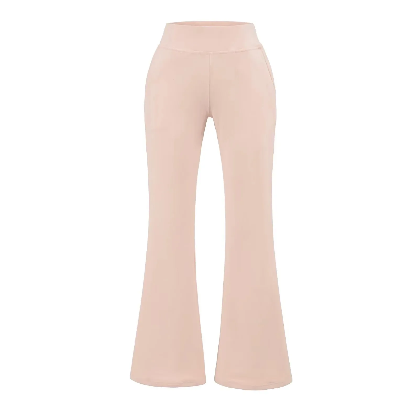 New Pure Desire Hot Girl Slim Fit Sports Yoga Flared Solid Color Pants High Waist Elastic Leg-Lengthening Thin Casual Pants CDS3