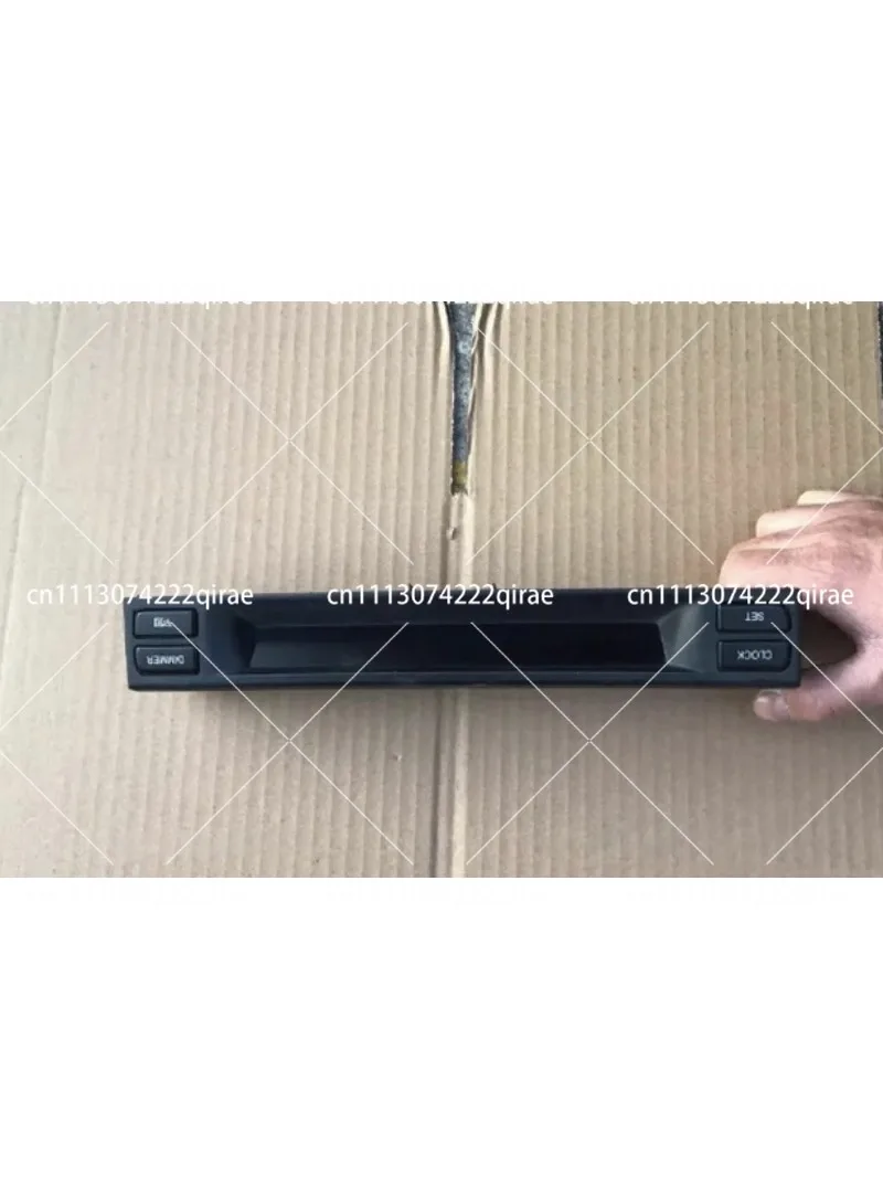 Car Dashboard Digital Clock Display Screen Assembly Replacement CD Panel Small Screen 1Pc