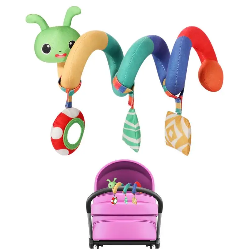 

Spiral Baby Toy For Newborns Car Seat Toy Crib Bed Around Rattle Bell Stroller Newborn Sensory Gifts Baby Hanging toys for crib