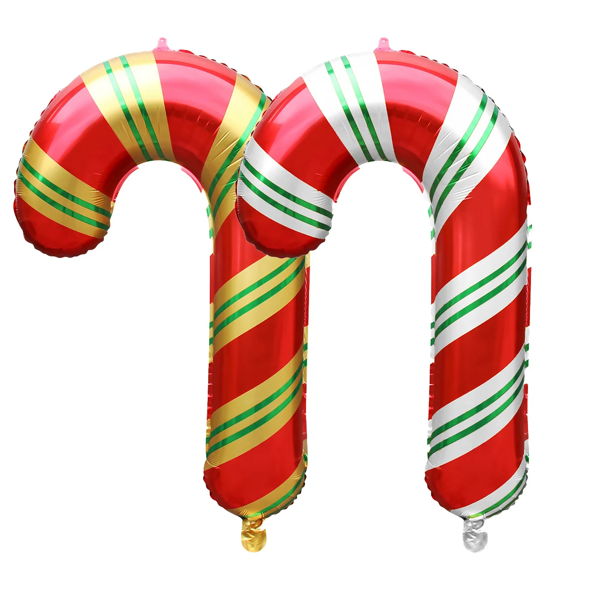 10 قطعة 60 بوصة ثلاثية الأبعاد حامل الأيائل عيد الميلاد قصب شكل احباط بالونات مجموعة ستار كاندي بالون مملوء بالهليوم زينة عيد الميلاد لمتجر المنزل