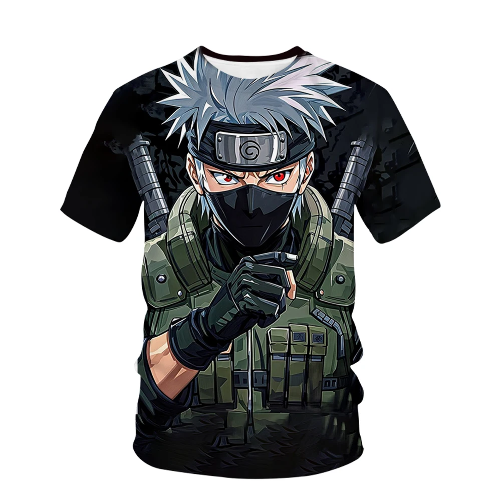

2025-26 Новейшая бестселлерная футболка с 3D-печатью, дизайн, анимация, Наруто, периферийное изображение, трендовый дизайн, топ для взрослых и детей