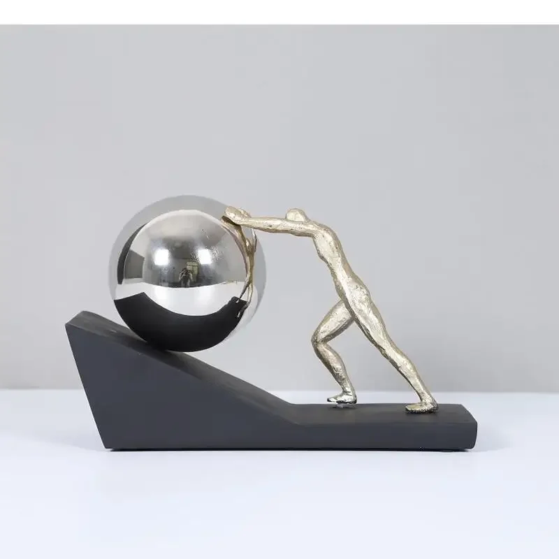 

# Для современных изделий из смолы, абстрактная геометрическая фигура, статуя, мяч, спортивные фигурки, украшение для рабочего стола, аксессуары для домашнего декора для гостиной