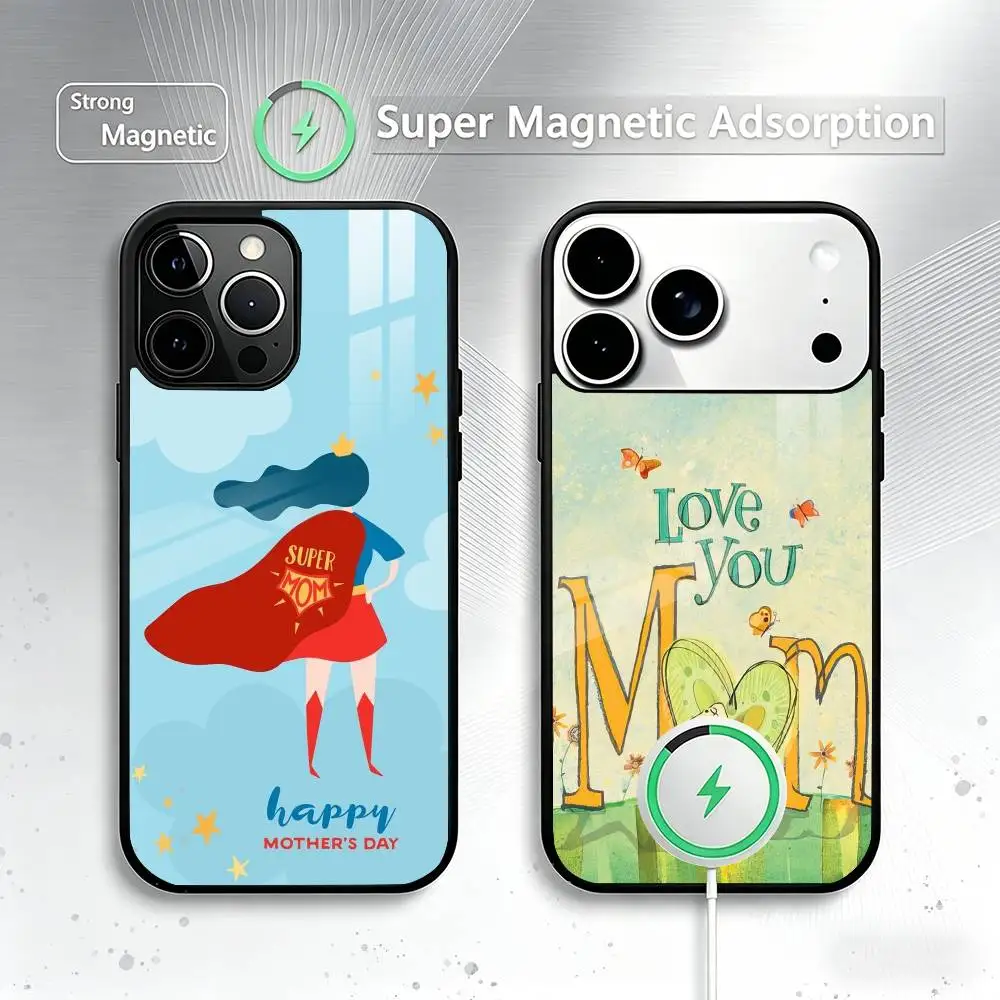 

Best Mom mother day Phone Case For iPhone17,16,15,14,13,12,11 Plus,Pro Magnetic For Magsafe Wireless Charging