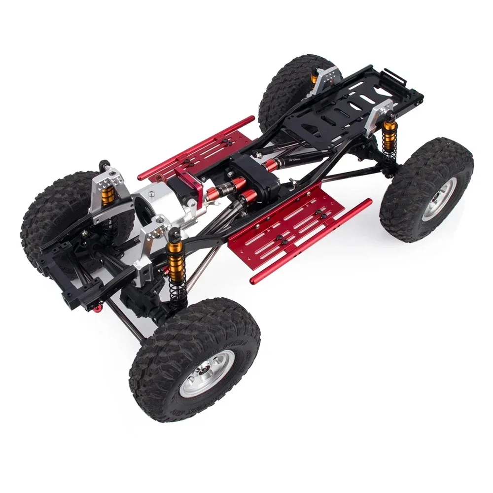 1/10 RC 크롤러 자동차에 맞게 조정 가능한 합금 사이드 스텝 아머 슬라이더, SCX10 I, II, TRX4 및 Wrangler 모드와 호환 가능