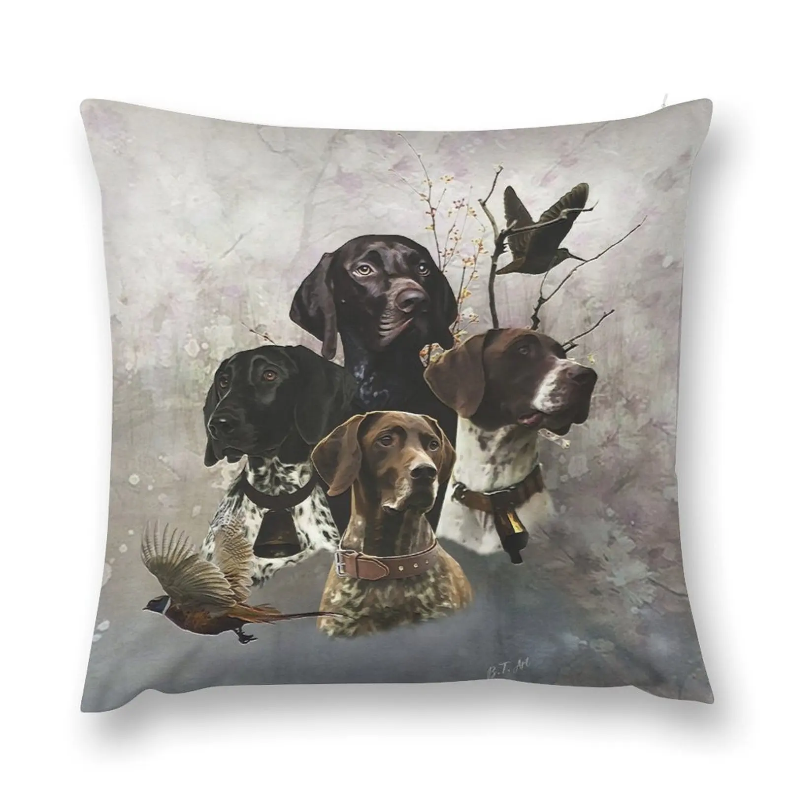 4 German Shorthaired Pointer Colors Throw Pillow Cushions Cover Decorative Cushions For Living Room pillow