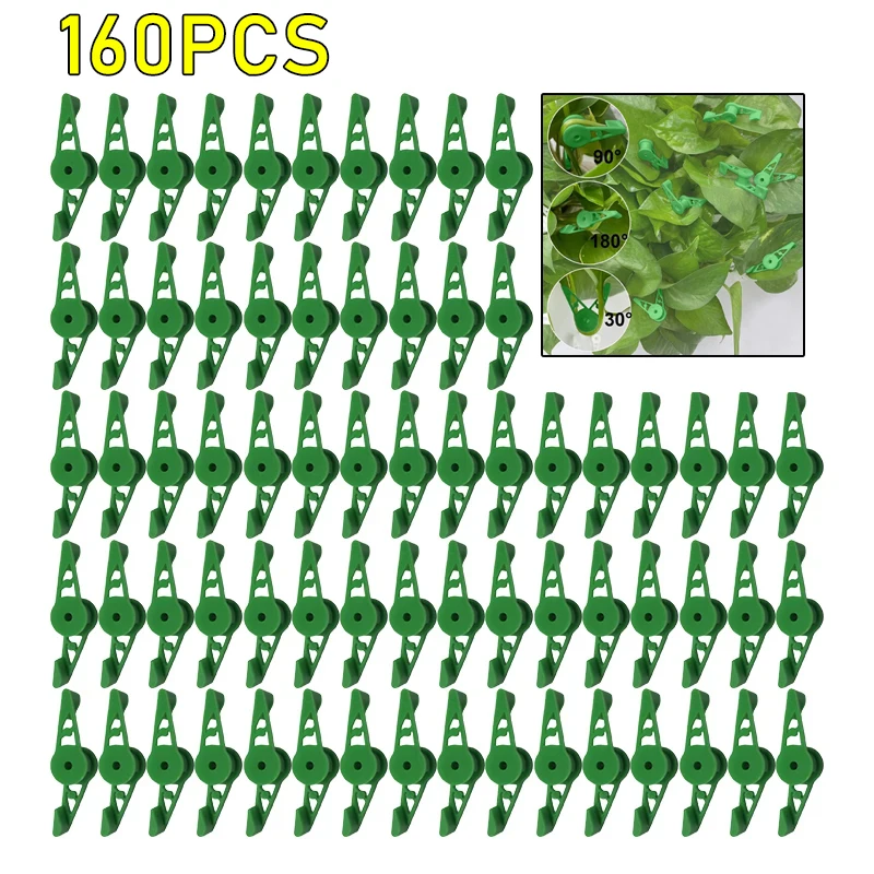 160Pcs 360° Degree Adjustable Angle Plant BenderDegree Plant Bender Light Training Plant Growth Buckle