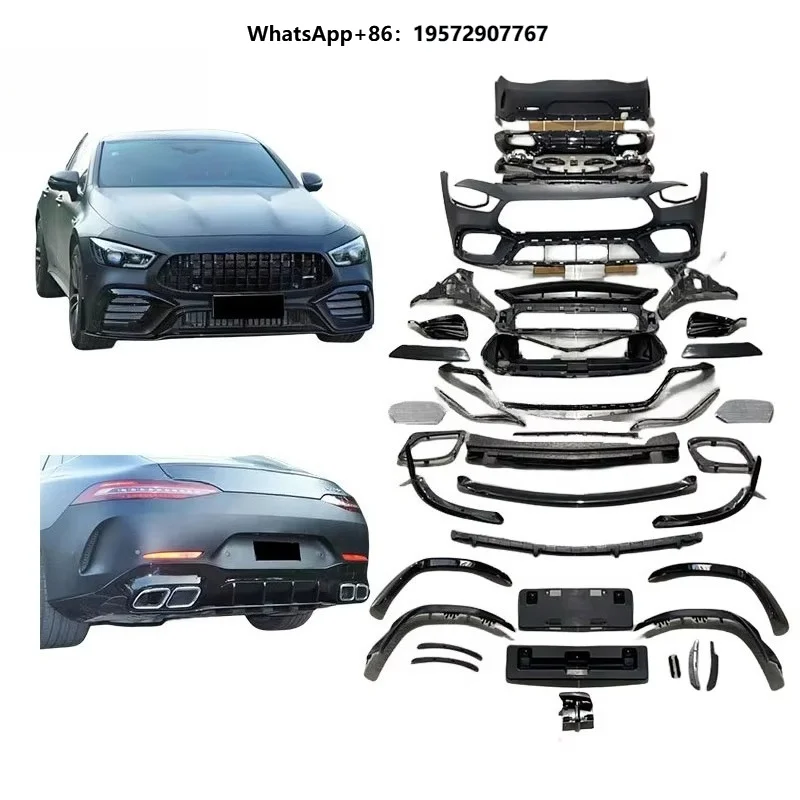 New Upgrade Facelift Gt 63s Design Car Bumper Bodykit with Clips for 2018-2019 GT Clip-On Priming Paint