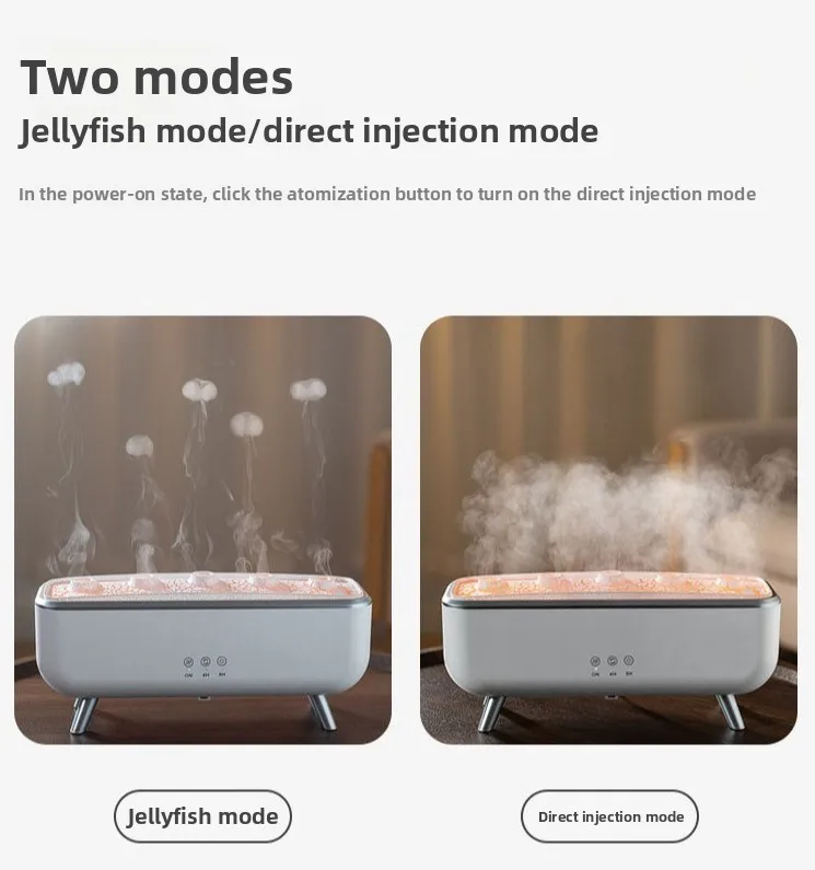 Spit circle flame humidifier pickup dynamic jellyfish lantern porous diffuser diffuser no essential oils