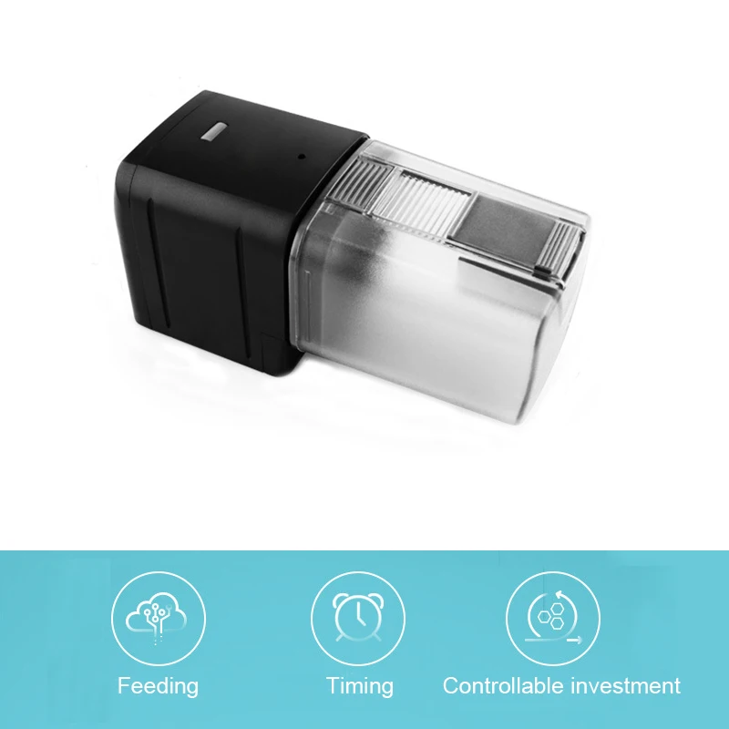 Automatic Aquarium Fish Tank Food Feeder Timing/Wifi Wireless Intelligent Mobile APP Voice Control Remote food dispenser