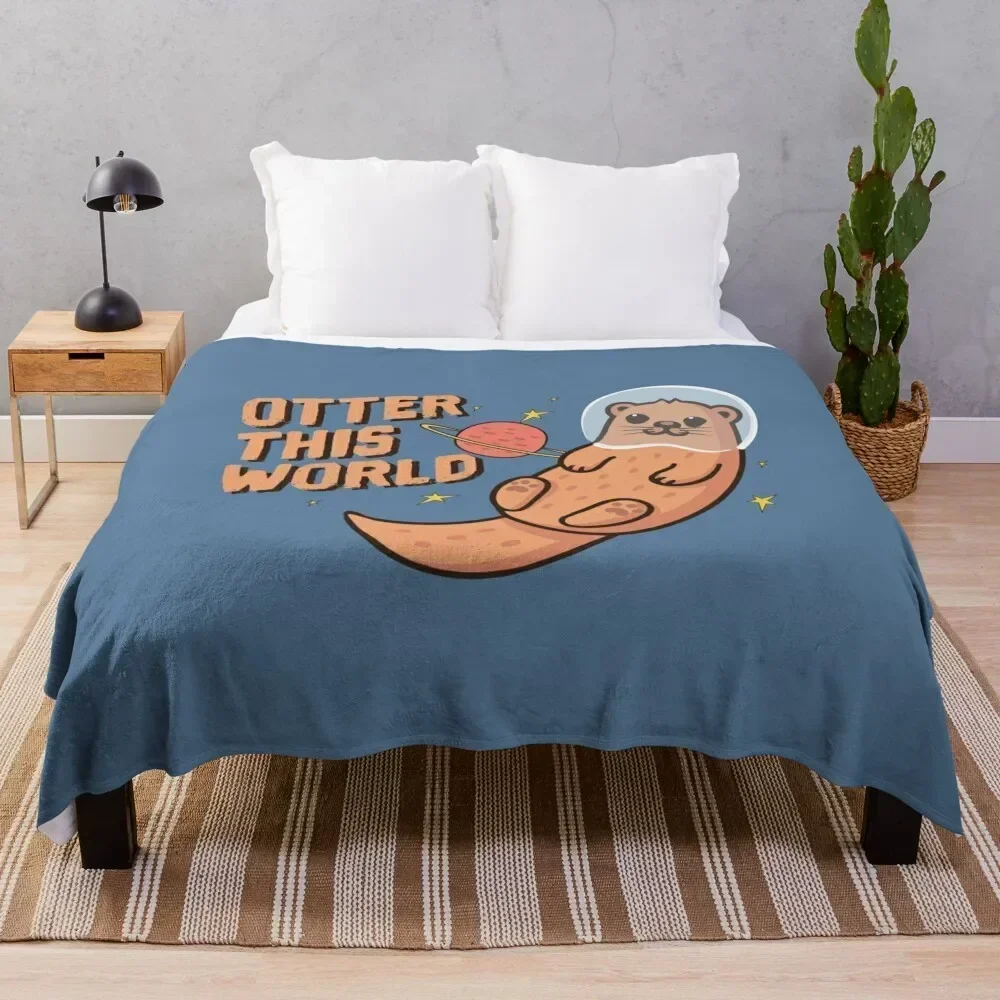 

Otter this world Throw Blanket Luxury Brand valentine gift ideas Blankets