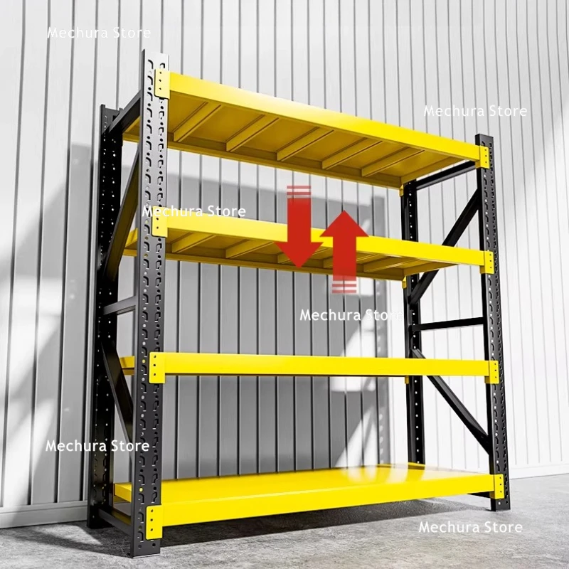 Thickened Storage Warehouse Shelf Super Strong Load-bearing Courier Storage Racks Warehouse Shelf Supermarket Snack Racks JT40W