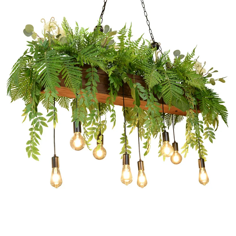 

Mori hot pot restaurant bar chandelier restaurant decorative plant lamp