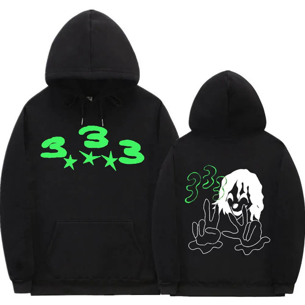 Bladee 333 Hip Hop Trend Skate Ablauf Gang Hoodie Tops Unisex Hipster Casual Sweatshirt Männer Frauen Mode Künstlerischen Sinn Hoodies – Detail 28