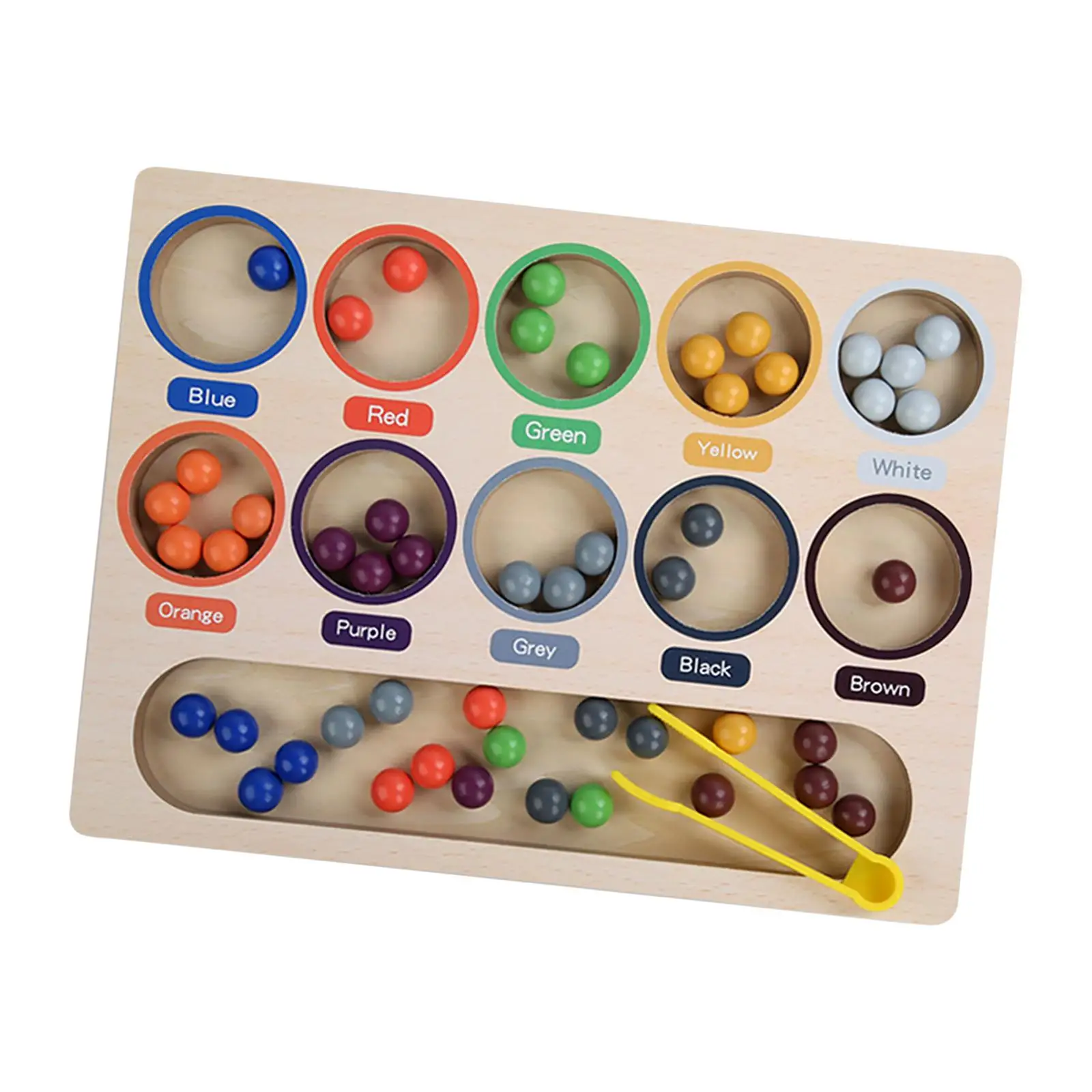 Montessori Spielzeug Feinmotorik Mathematik Manipulatives Holz Peg Brettspiel Holzbrett Perlenspiel für Kinder Kinder Mädchen und Jungen