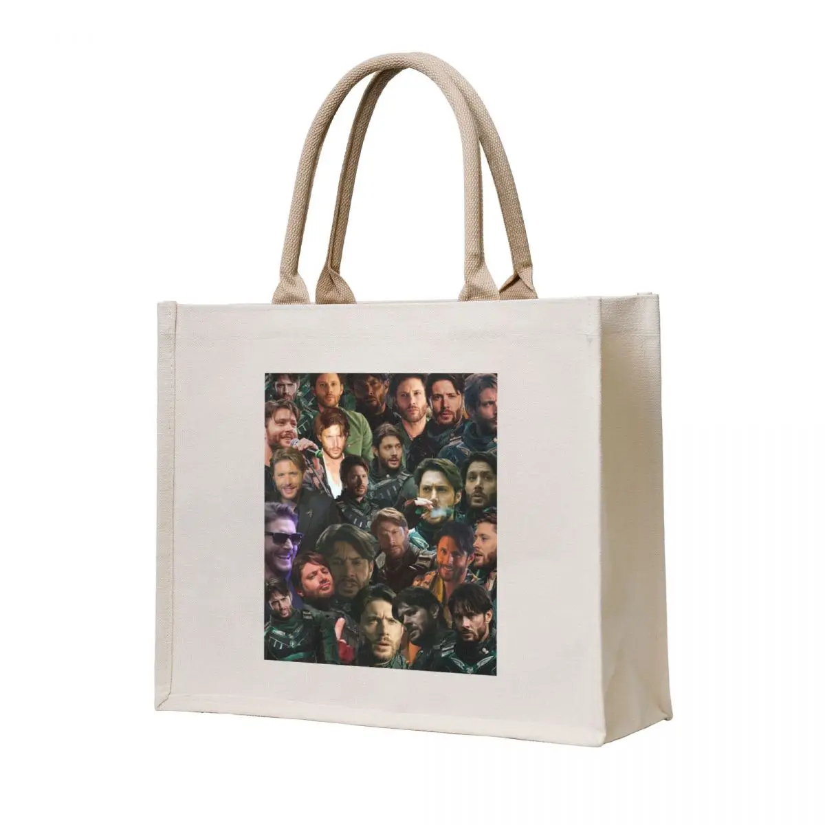 

Jensen Ackles Photo Collage 2 Tote Bag ecological bags tote custom woman the