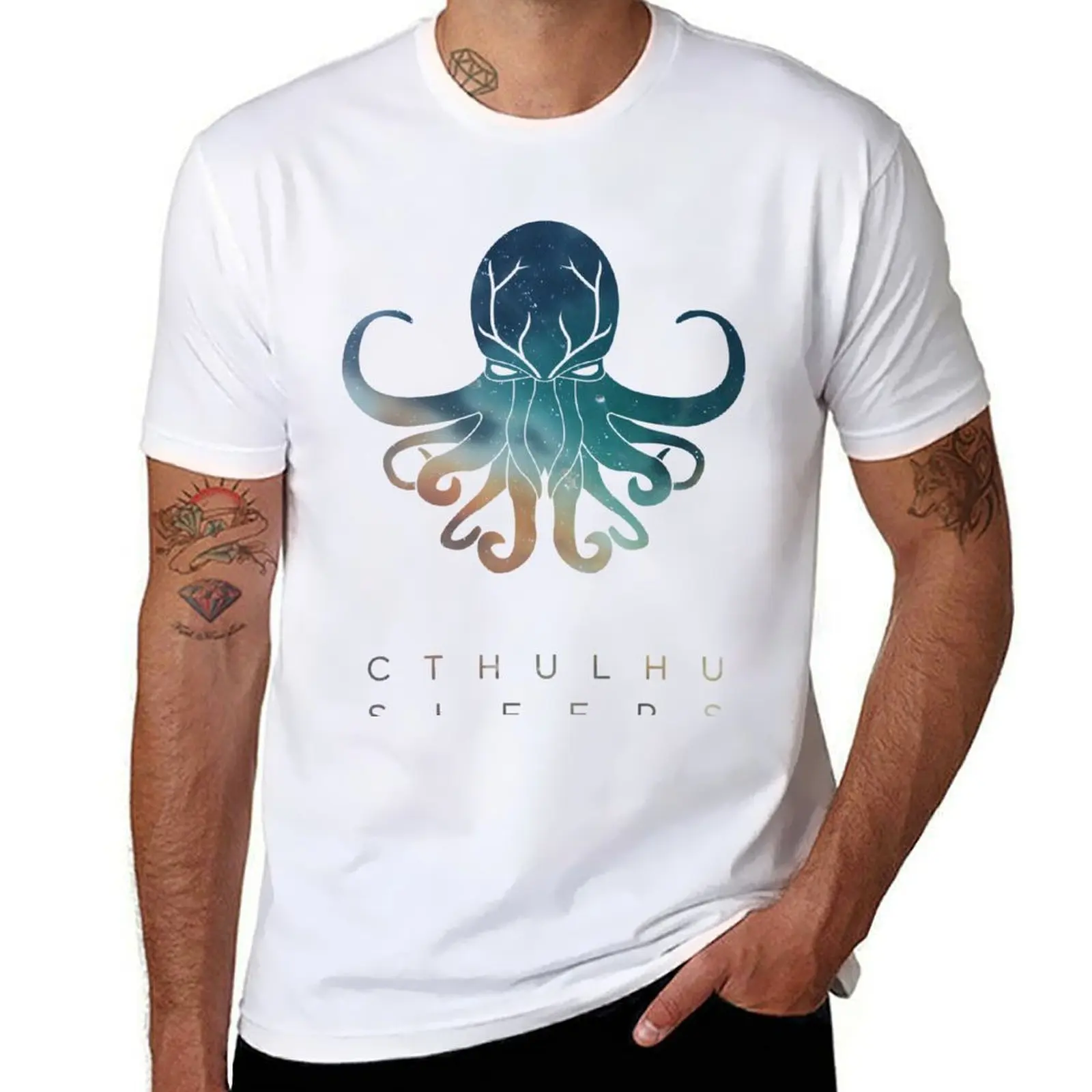 

Deadmau5 Cthulhu Sleeps T-Shirt t shirts for man graphic funny t shirts for man slim fit T-Shirt