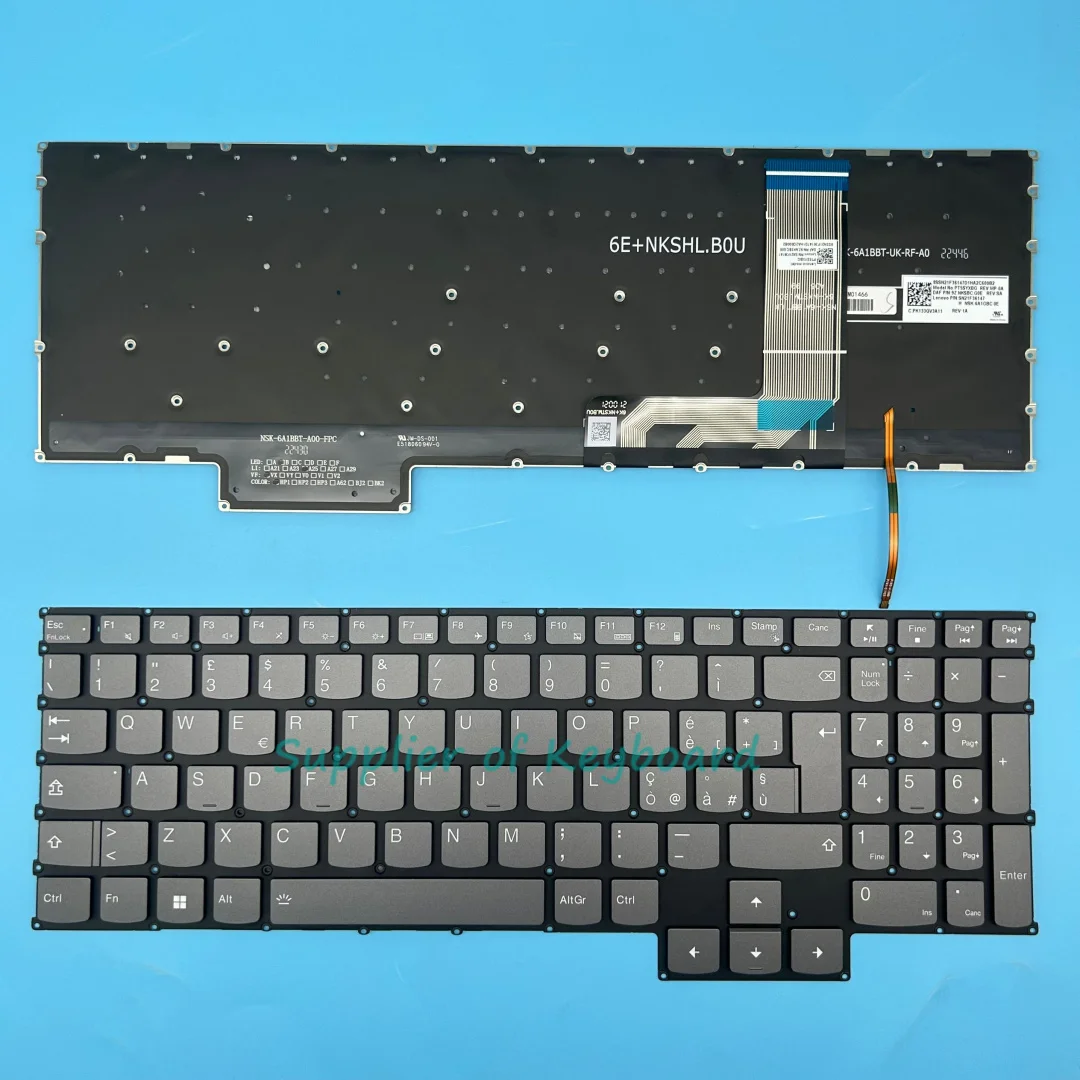 Latin Spanish/FR/RU/US/UK/IT/Portuguese/Czech Keyboard For Lenovo geekpro G5000 Y7000P IRH8 R7000P 2023 APH8 Legion LOQ 15APH8
