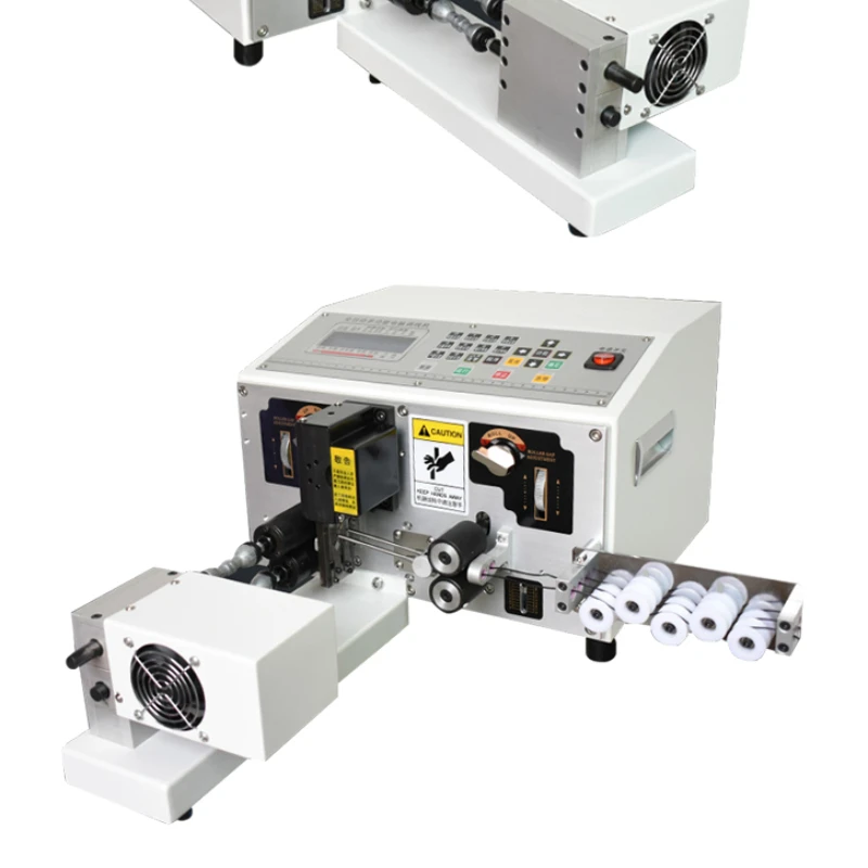 Fully automatic computer wire stripping machine, multifunctional double line leather twisting lower