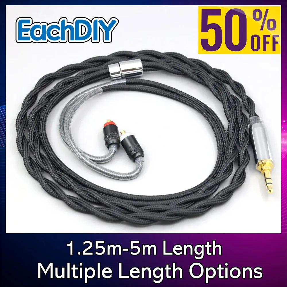 ナイロン 99% 純銀パラジウムグラフェンゴールドシールドイヤホンケーブルソニー XBA-H2 XBA-H3 xba-A3 xba-A2 8297