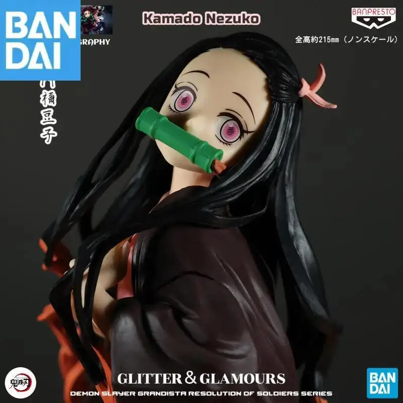

Подлинная Bandai Banpresto Demon Slayer Glitter & Glamours Kamado Nezuko 22 см, натуральная аниме-фигурка из ПВХ, модель игрушки в подарок на складе