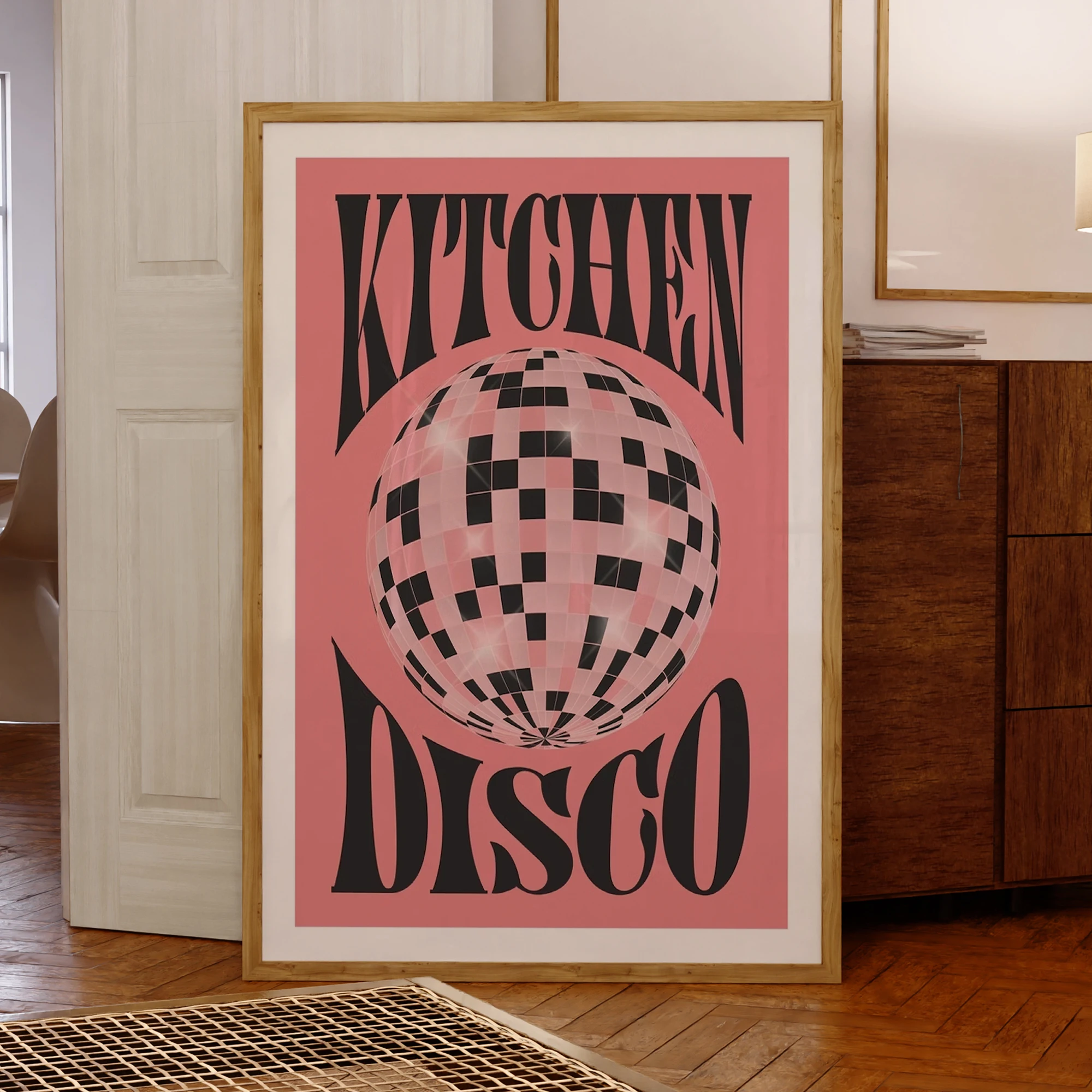 Küche Disco Ball Stilvolle Und Glänzende Wand Kunstdrucke Leinwand Malerei Poster Bild Für Wohnzimmer Schlafzimmer Wohnkultur