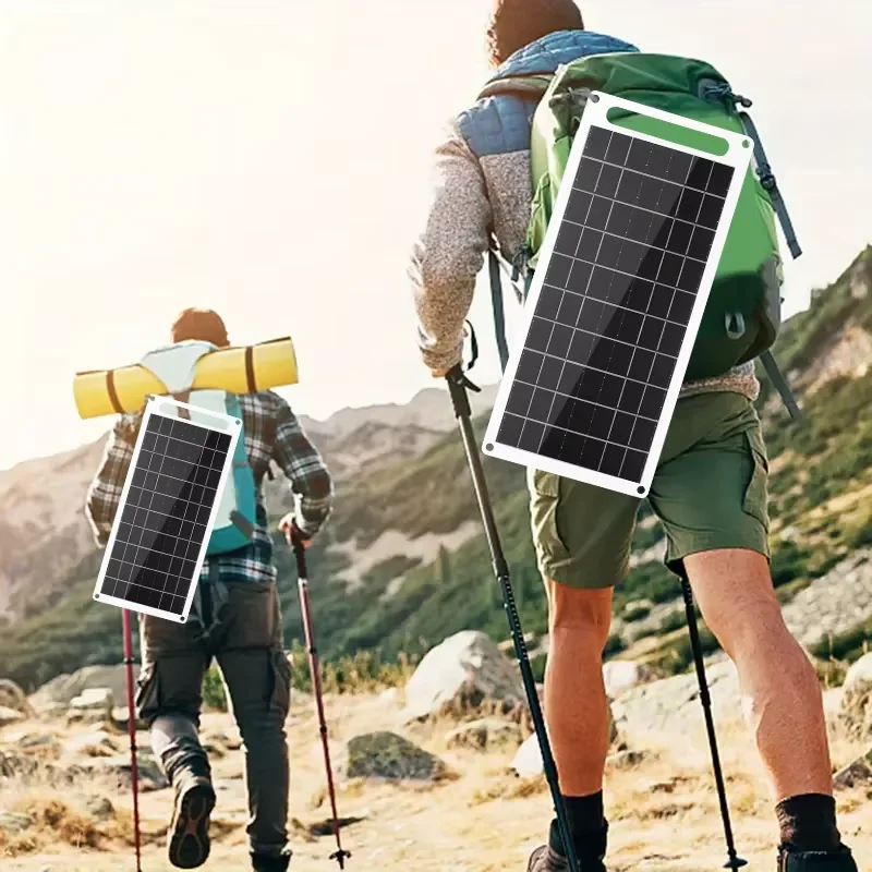 Solar Panel With USB  Outdoor Hiking And Camping Portable Battery Mobile Phone Charging Bank Charging Panel image 4