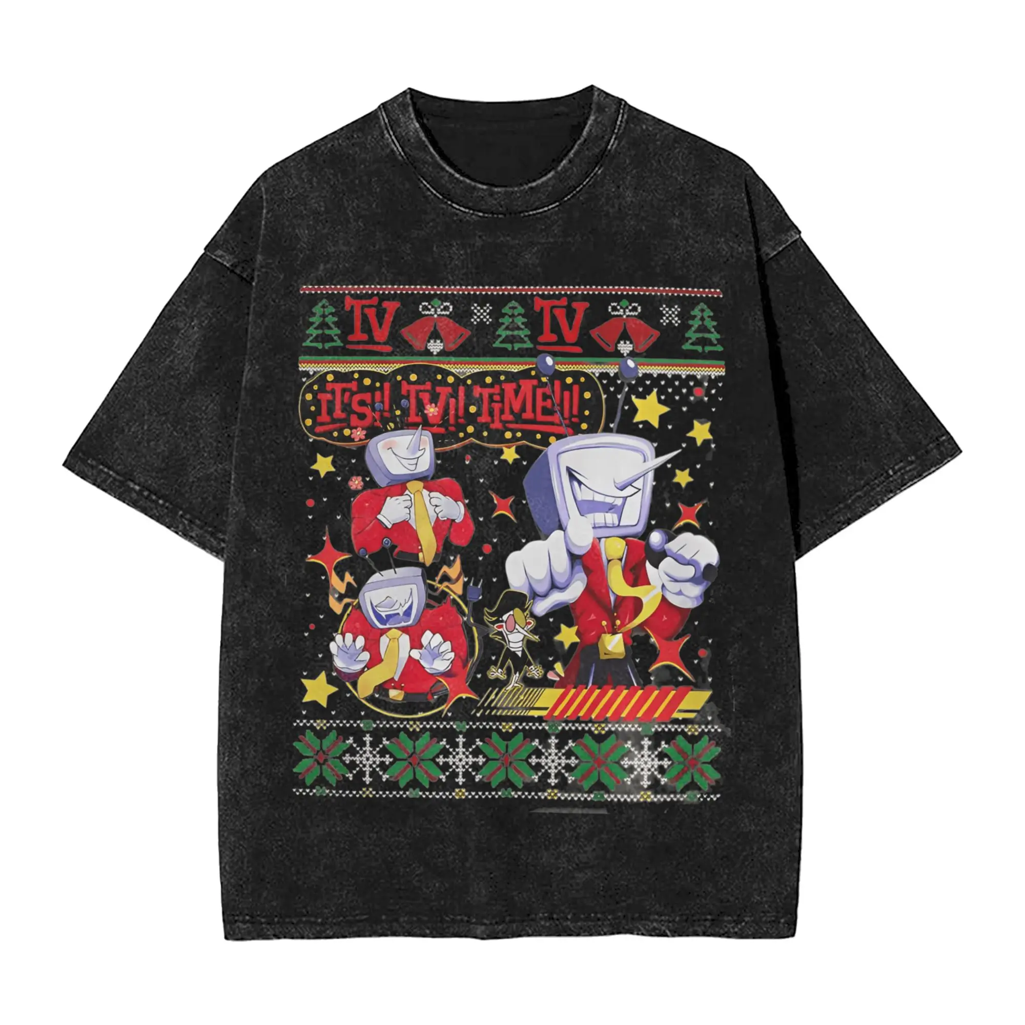 

Мужские футболки Deltarune Game Kris Susie Ralsei и Tenna, одежда, пляжная футболка с короткими рукавами и круглым вырезом, футболка для отдыха, дешевая