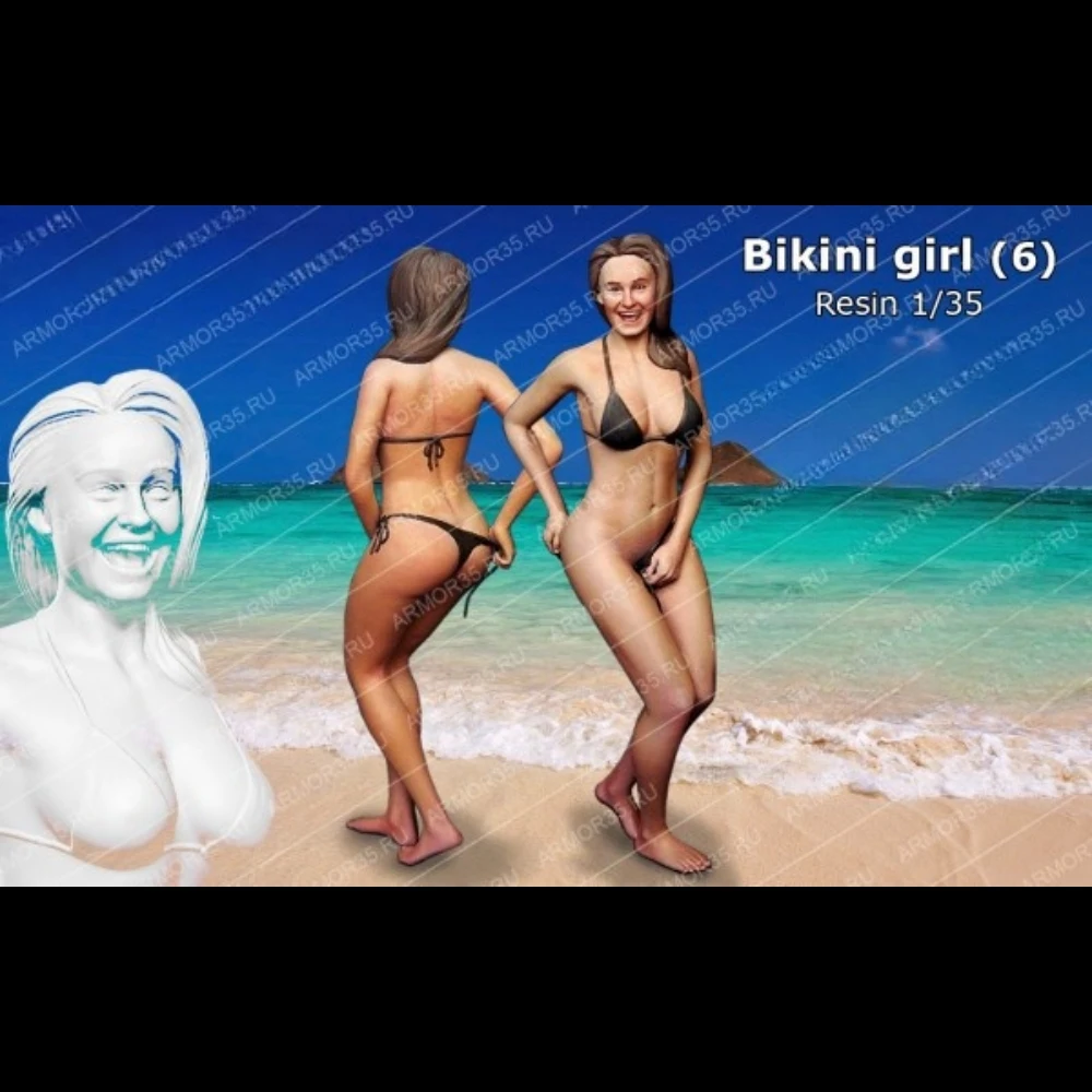

1/35 Resin Figure Unpainted model Kit, Bikini Girl, Unassembled and unpainted GK,1107C