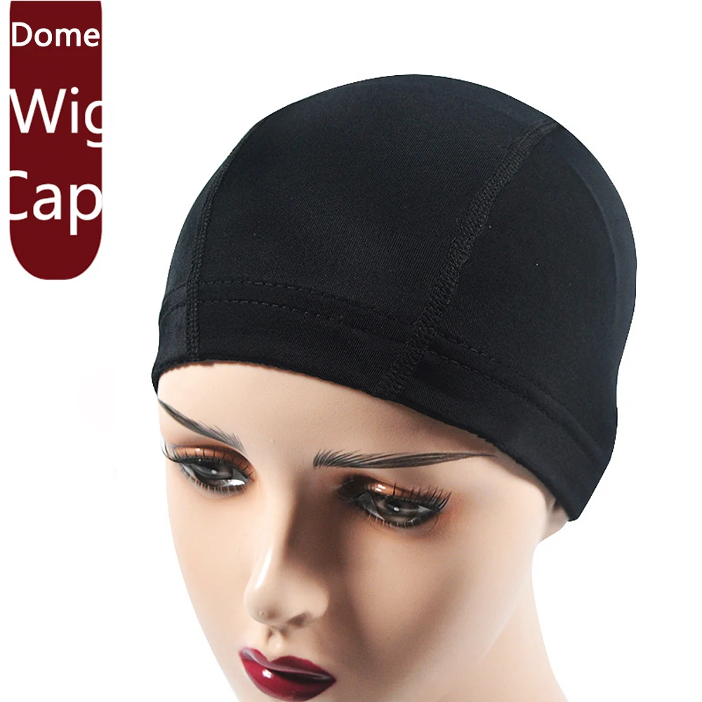 

Expandable Spandex Dome Cap For Waves Mesh Perfect Fit Free Size Wig Caps With Elastic Nylon Strech Caps Weaving Caps