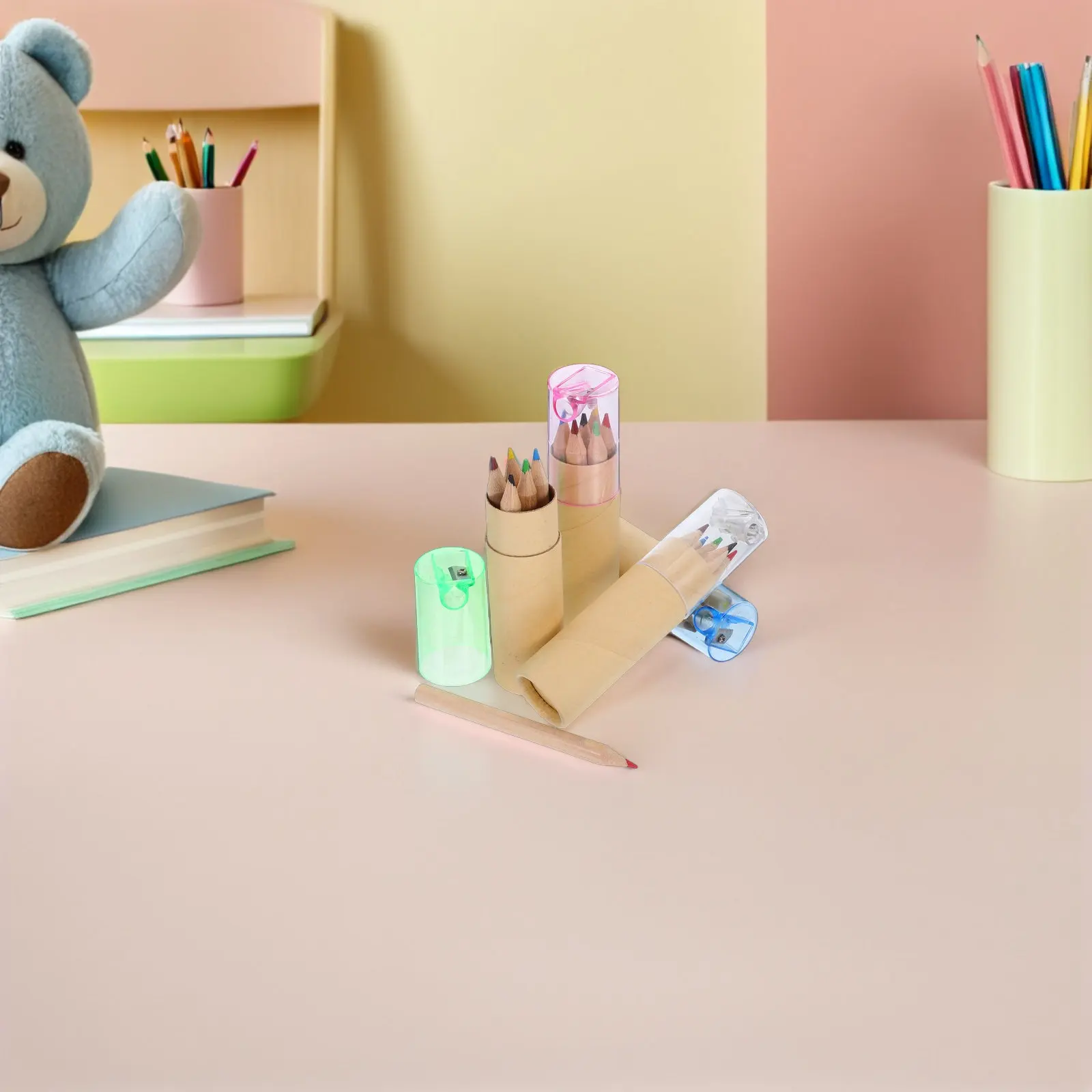 

Набор из 16 портативных мини-карандашей разных цветов в прочном футляре, яркие гладкие карандаши для рисования с точилкой для дома, школы, путешествий и творчества