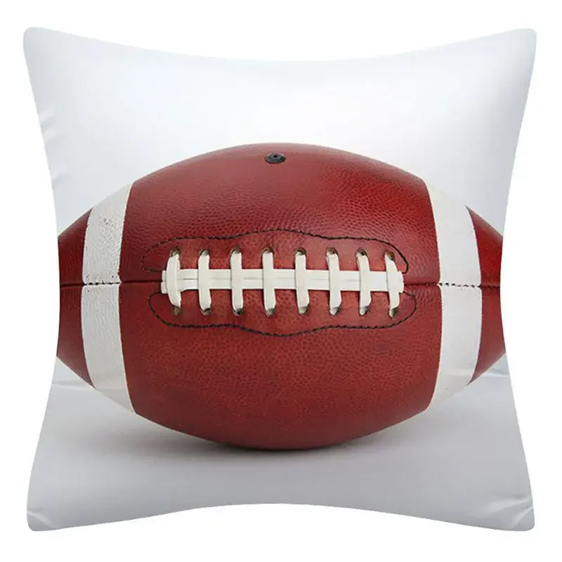 Sports Rugby Football Basketball Pillowcase Decoration Square Cushion Cover