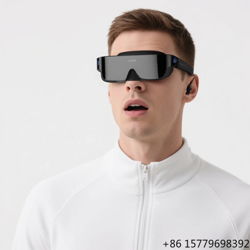 

Immersive 3D Hardware 1000" VR Glasses for Private Cinema, Gaming Head Mounted Display Experience