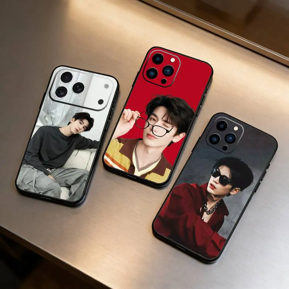 

J-u Zhang Linghe Phone Case For iPhone 17 16 15 14 13 12 Max Plus Silicone Black Cover